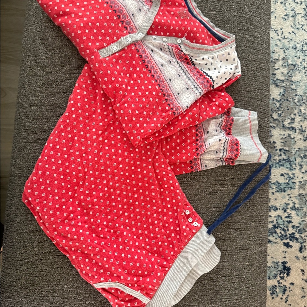 Red and Gray Cuddl Dud Pajamas